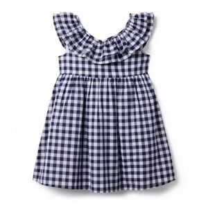 Janie and Jack Gingham Double Ruffle Dress